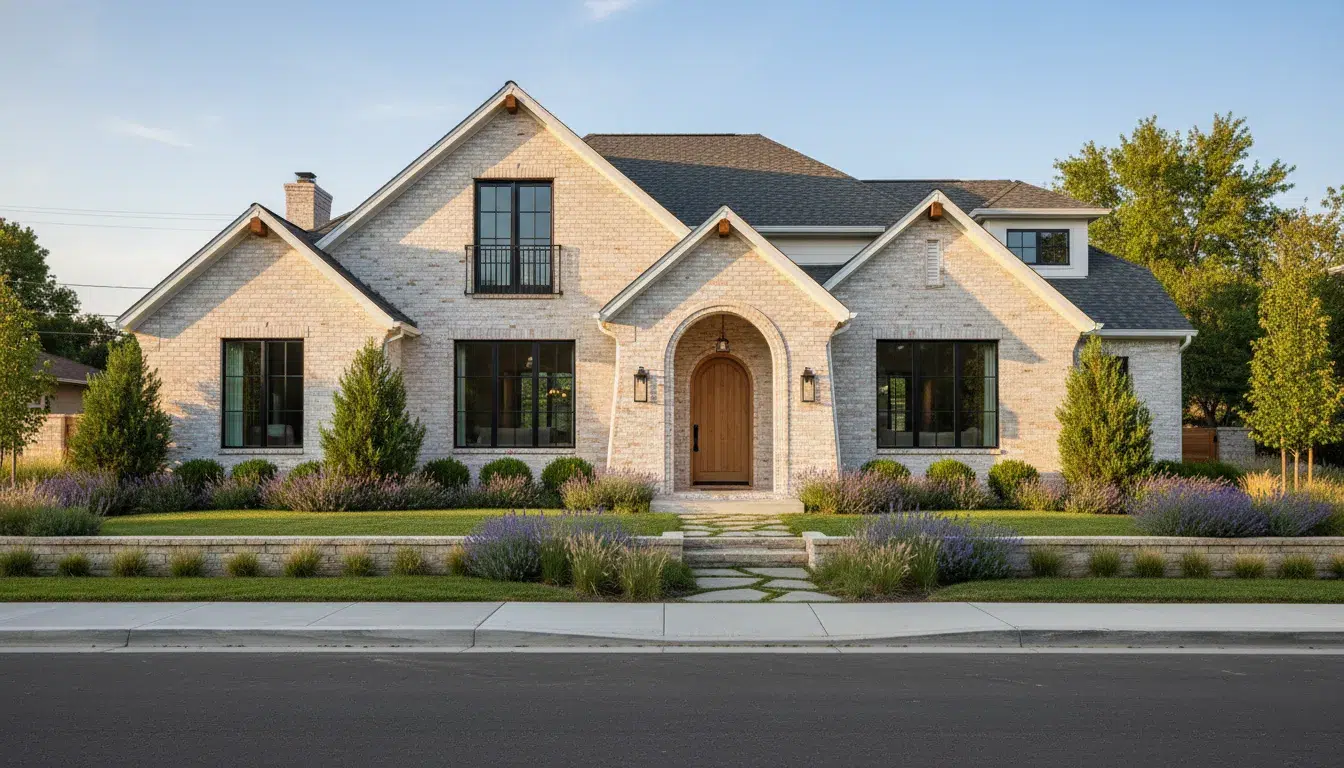 Brick painting Boise home with a professionally refreshed exterior
