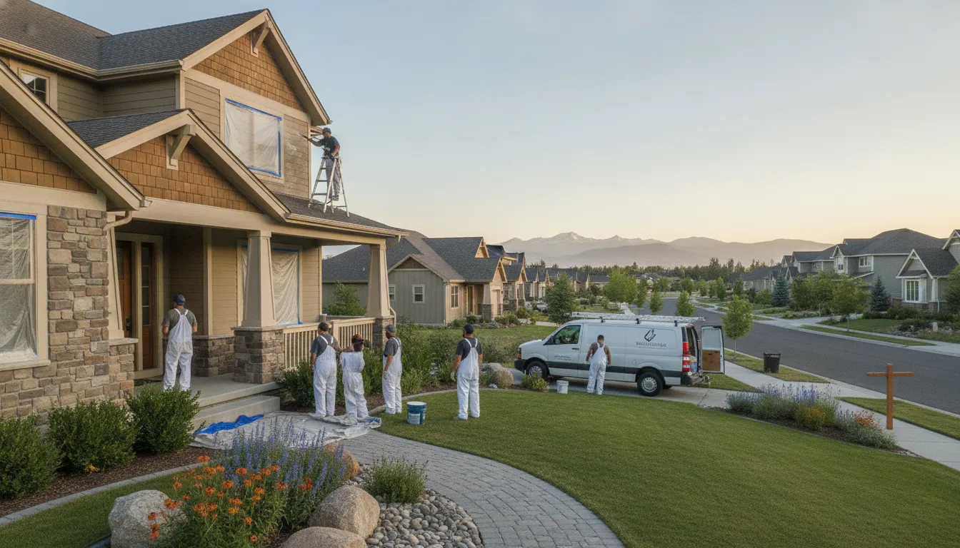 Craftsman home ready for exterior painting in a Treasure Valley neighborhood